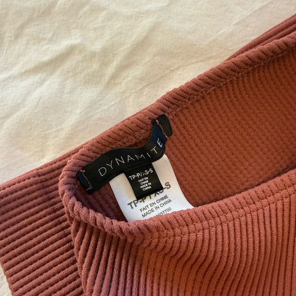 Dynamite Ribbed Tube Top - Picture 3 of 3